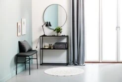 Miroir MARSTAL Ø70 Noir -Magasin De Meubles 100470