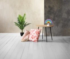 Bout De Canapé NYBO Ø55 Coloris Chêne/noir -Magasin De Meubles 111192