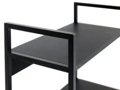Étagère TISTRUP 3 Tablettes Noir -Magasin De Meubles 113511