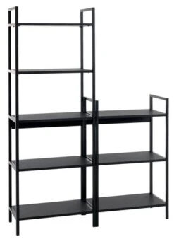 Étagère TISTRUP 5 Tablettes Noir -Magasin De Meubles 113513 1