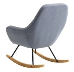 Fauteuil à Bascule NEBEL Bleu Clair -Magasin De Meubles 113713