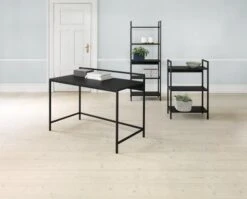 Étagère TISTRUP 3 Tablettes Noir -Magasin De Meubles 115135