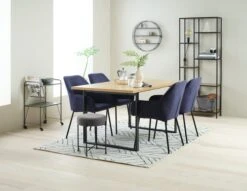 Étagère TRAPPEDAL 7 Tablettes Chêne/noir -Magasin De Meubles 115206