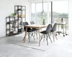 Étagère TRAPPEDAL 5 Tablettes Chêne/noir -Magasin De Meubles 115262 1