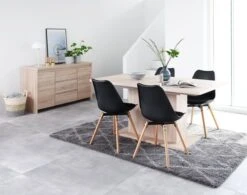 Royal Oak Chaise KASTRUP Noir/chêne -Magasin De Meubles 115286