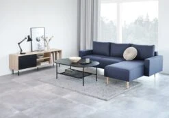 Table Basse HINNERUP 75x120 Noir -Magasin De Meubles 115316