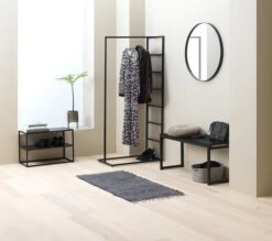 Miroir MARSTAL Ø70 Noir -Magasin De Meubles 115367 2
