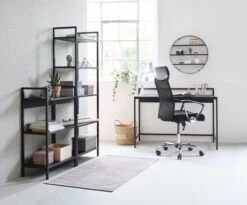 Étagère TISTRUP 5 Tablettes Noir -Magasin De Meubles 115386 1