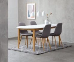 Table EGENS 90x190/270 Blanc -Magasin De Meubles 115555