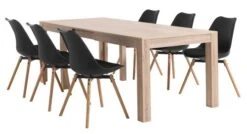 Royal Oak Chaise KASTRUP Noir/chêne -Magasin De Meubles 116992