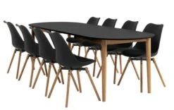 Table EGENS 90x190/270 Noir -Magasin De Meubles 117313