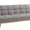 Canapé Convertible NEJEDE Tissu Gris Clair