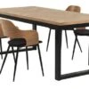 AGERSKOV L200 Table Chêne + 4 HVIDOVRE Chaises Chêne/noir