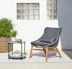 Table D'appoint OTTA Ø53xH46 Gris -Magasin De Meubles 121714