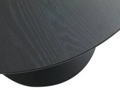 Table RINGSTED Ø100 Placage Frêne Noir -Magasin De Meubles 126797