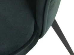 Chaise RISSKOV Velours Vert Foncé/noir -Magasin De Meubles 126873