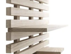 Étagère Murale KETTINGE 6 Tablettes Naturel -Magasin De Meubles 127993