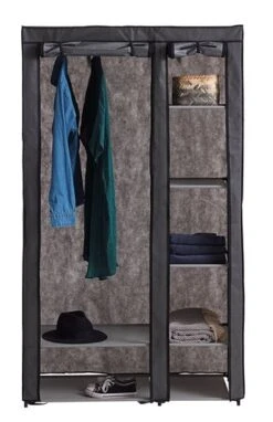 Armoire DAMHUS 100x174 Gris Foncé -Magasin De Meubles 128291