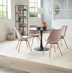 Étagère TRAPPEDAL 7 Tablettes Chêne/noir -Magasin De Meubles 128694