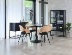 Buffet VIRUM 3 Portes Noir -Magasin De Meubles 128713