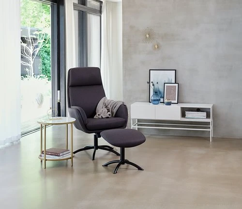 Fauteuil A/repose-pied TANKEFULD Gris Foncé 7 Fauteuil A/repose-pied TANKEFULD Gris Foncé – Image 7