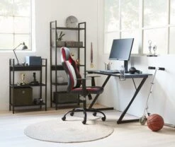 Étagère TISTRUP 3 Tablettes Noir -Magasin De Meubles 128826