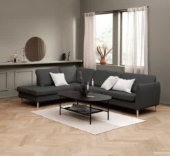 Table Basse HINNERUP 75x120 Noir -Magasin De Meubles 131062