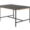 Table EGUM 90x160 Noir/chêne
