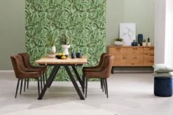 Chaise PEBRINGE Brun Vieilli/noir -Magasin De Meubles 132709