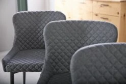 Chaise PEBRINGE Gris/noir -Magasin De Meubles 132721