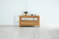 Royal Oak Meuble TV HAGE 102 Cm 2 Tiroirs Chêne -Magasin De Meubles 132776