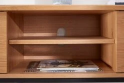 Royal Oak Meuble TV SANDBY 2 Portes Chêne Naturel/noir -Magasin De Meubles 132863