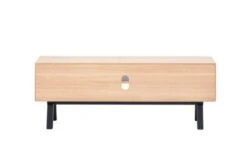 Royal Oak Meuble TV SANDBY 2 Portes Chêne Naturel/noir -Magasin De Meubles 132865