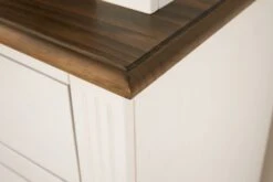 Buffet VILSTED 2 Portes Blanc/brun -Magasin De Meubles 135054