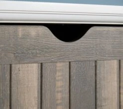 Meuble à Chaussures OLDEKROG 3 Compartiments Blanc/gris -Magasin De Meubles 135240