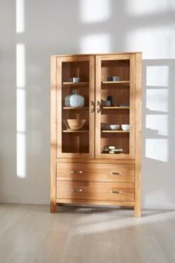 Royal Oak Vitrine HAGE 2 Portes 2 Tiroirs Chêne -Magasin De Meubles 135300