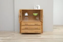 Royal Oak Vitrine OLDE 2 Portes Chêne -Magasin De Meubles 135334