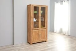 Royal Oak Vitrine OLDE 2 Portes + 2 Portes Vitrées Chêne -Magasin De Meubles 135349