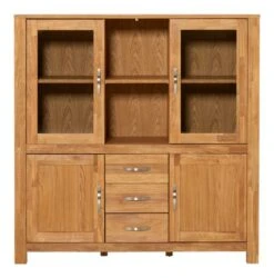 Royal Oak Vitrine HAGE 2+2 Portes 3 Tiroirs Chêne -Magasin De Meubles 135359