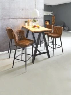 Royal Oak Table De Bar SANDBY 71x128 Chêne Naturel/noir -Magasin De Meubles 137276