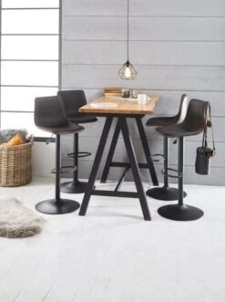 Chaise De Bar BROAGER Gris -Magasin De Meubles 137283 1