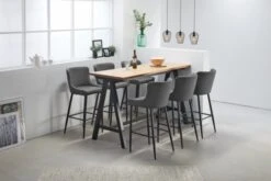 Royal Oak Table De Bar SANDBY 71x183 Chêne Naturel/noir -Magasin De Meubles 137292