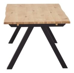 Royal Oak Table SANDBY 100x160 Chêne Naturel/noir -Magasin De Meubles 137323