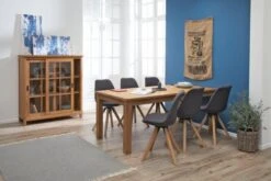 Chaise DREJHUS Tissu Gris Anthracite/naturel -Magasin De Meubles 137666