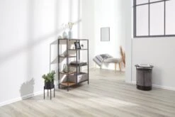 Étagère TRAPPEDAL 5 Tablettes Chêne/noir -Magasin De Meubles 137722