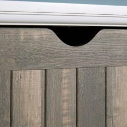 Commode ORLANDO 3 Tiroirs Blanc/gris -Magasin De Meubles 137785