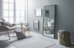 Bout De Canapé TAPS 40x40 Blanc/bambou -Magasin De Meubles 137823