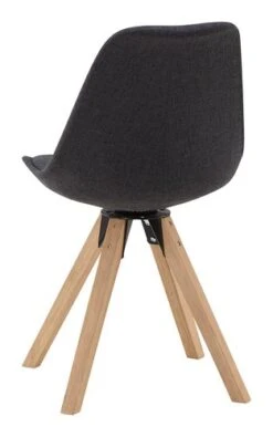 Chaise DREJHUS Tissu Gris Anthracite/naturel -Magasin De Meubles 138027