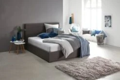 Bout De Canapé TAPS 40x40 Blanc/bambou -Magasin De Meubles 139294