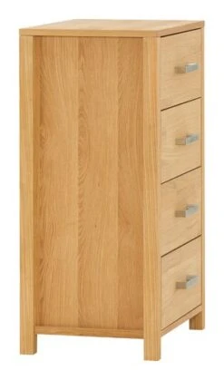 Royal Oak Commode 4 Tiroirs HUGGET étroit Chêne -Magasin De Meubles 139437